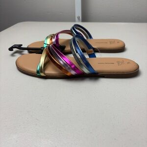 Time and Tru multicolor sandals Size 7.5 summer spring beach outdoors vacation